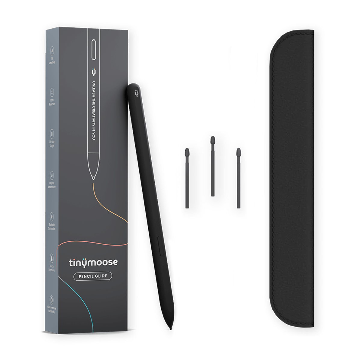 Pencil Glide | (Midnight Black) Compatible with Samsung Galaxy Tab S7, S8, S9 & other EMR-supported tablets-3