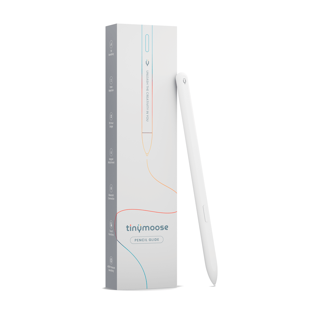 Pencil Glide | (Alpine White) Compatible with Samsung Galaxy Tab S7, S8, S9 & other EMR-supported tablets-0