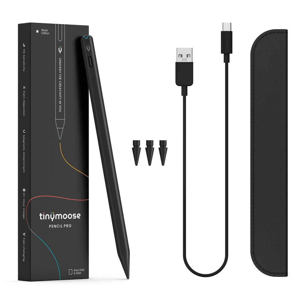 Pencil Pro - iPad Pen With USB-C Charging | Black Edition-3