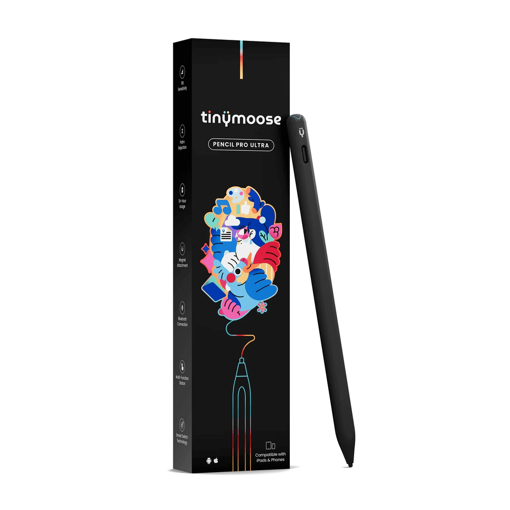 Pencil Pro Ultra iPad pen stylus in midnight black for digital touchscreen drawing and navigation