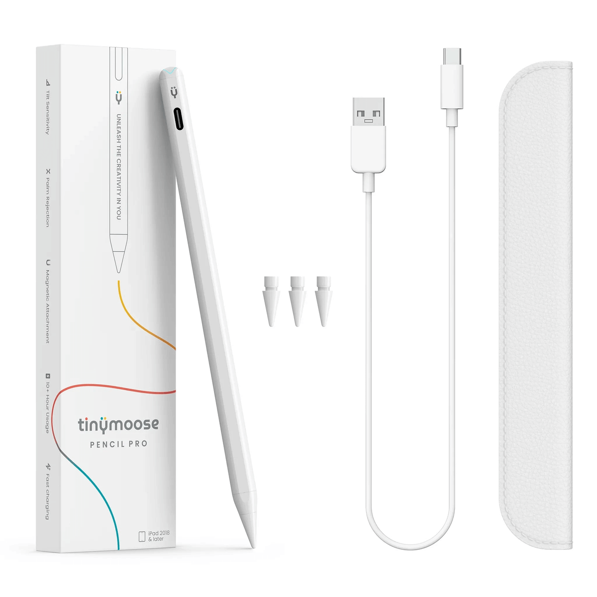 Pencil Pro - iPad Pen With USB-C Charging | Pearl White-3