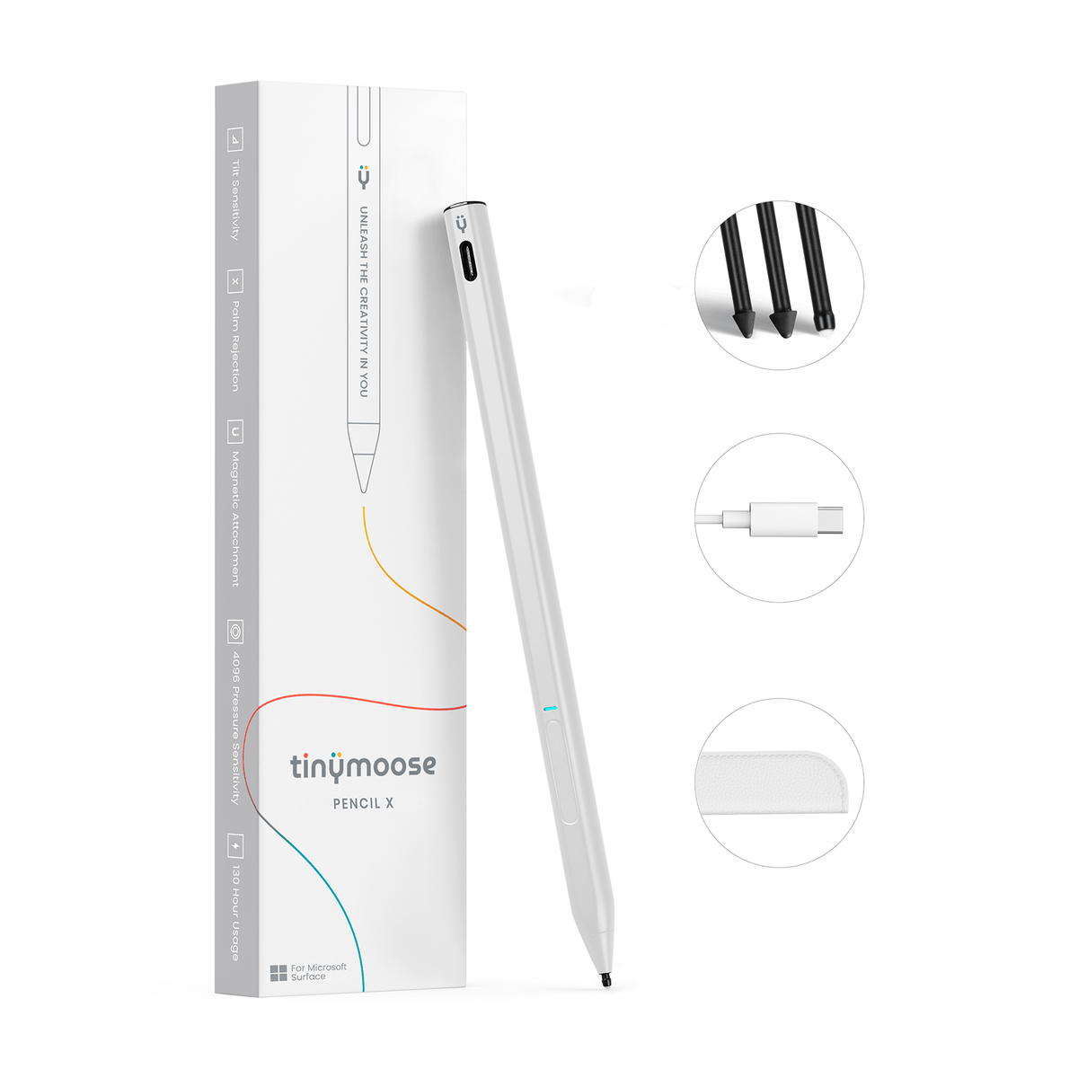 Pencil X – For Microsoft Surface Devices Supporting MPP Protocol - White-3