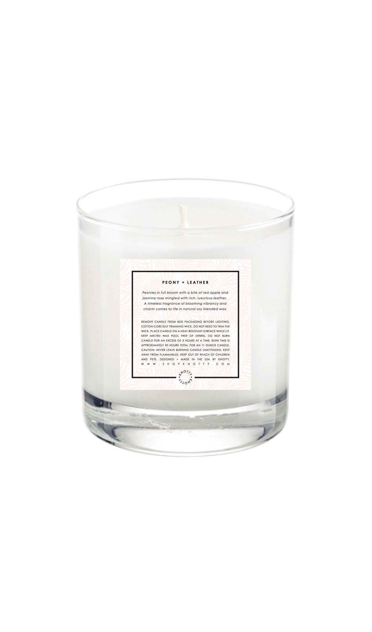 Soy Candle | Peony + Leather-0