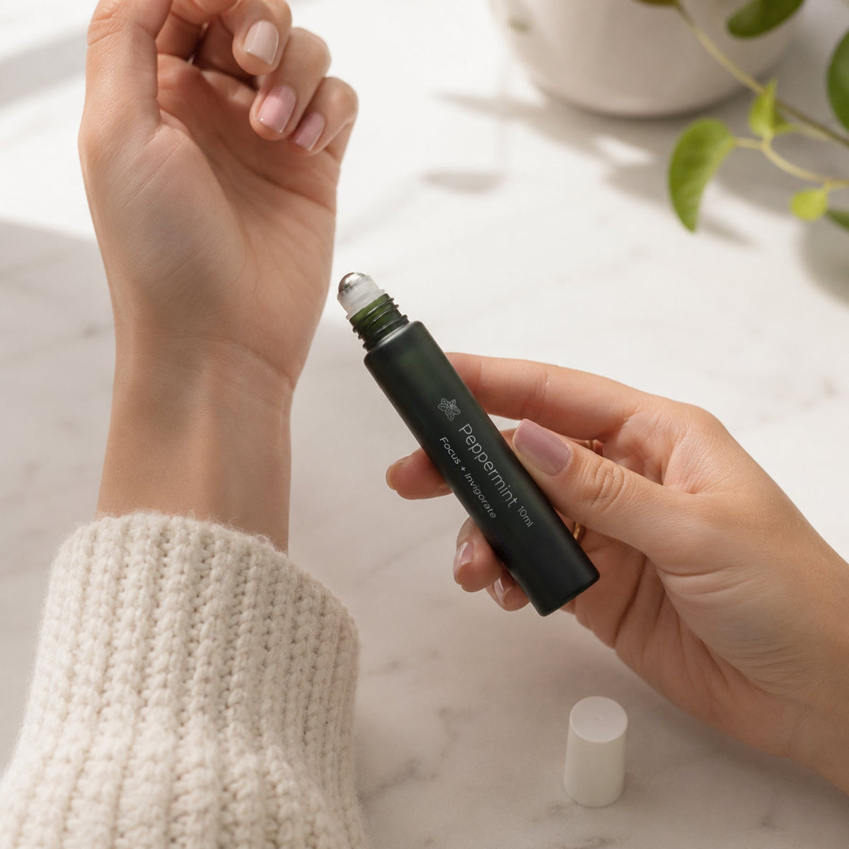 Amrita Court Peppermint Essential Oil Roll-On | 10 mL-1