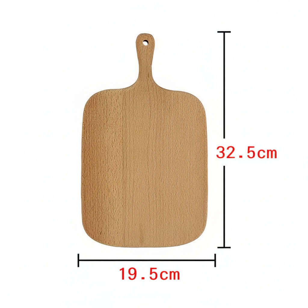 Personalized chopping board made of natural wood in an irregular shape with custom text engraving. — view 2