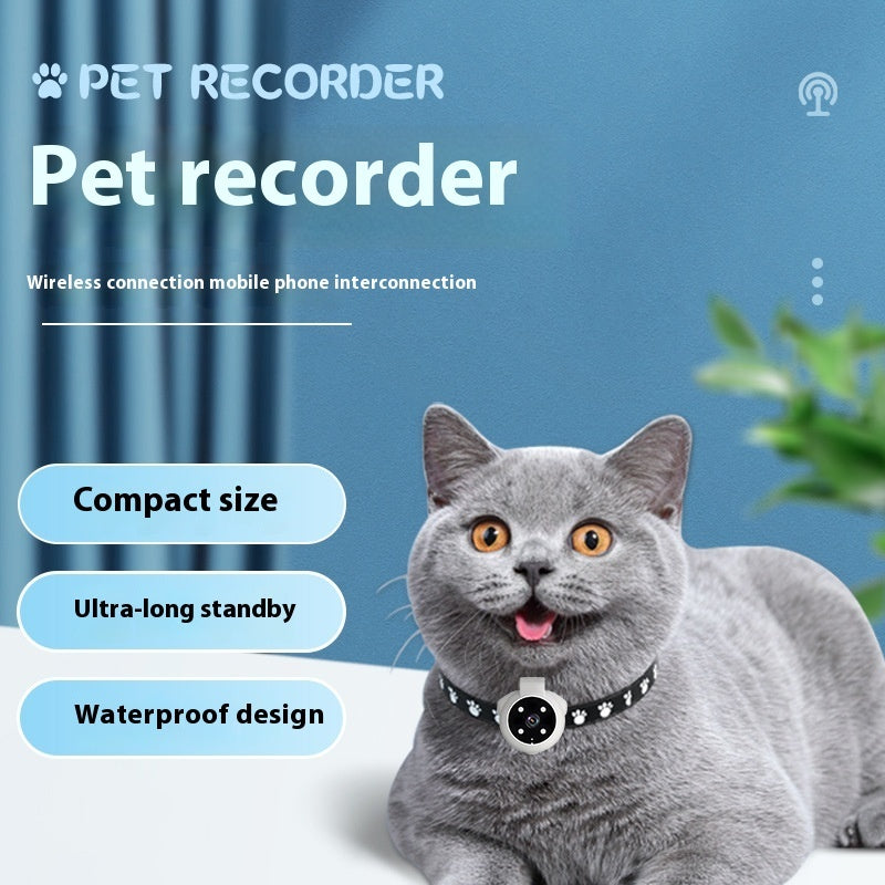 Pet Tracker Collar Dogs And Cats  Recording Camera-4