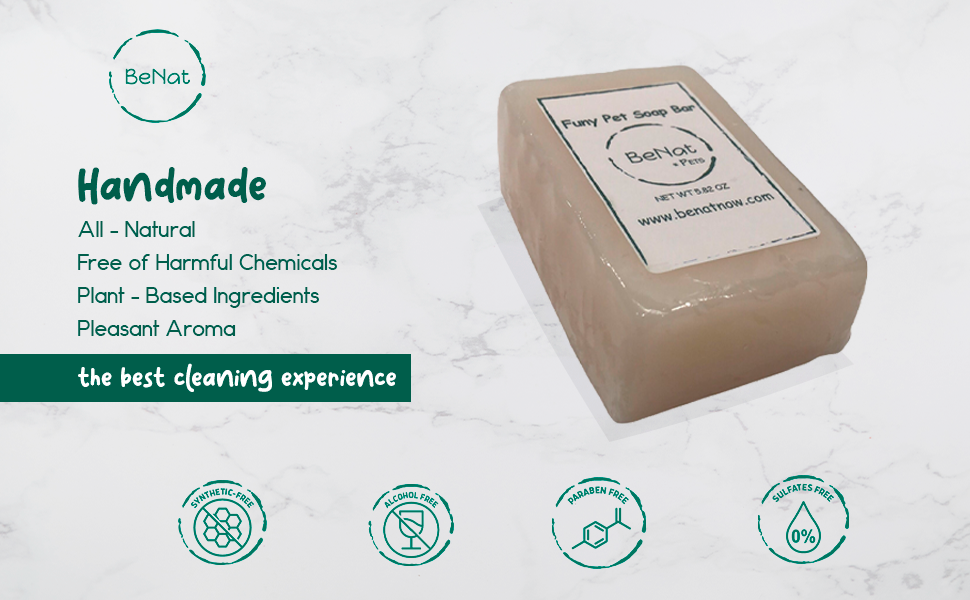 Round all-natural oat and lavender pet shampoo bar for dogs and cats — view 4