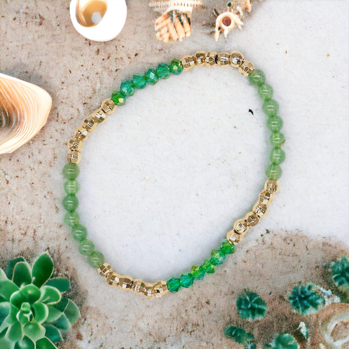 Triple Earth Crystals Peace, Love, Abundance Build-Your-Own Bracelet Set-3