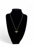 18K Gold Plated 925 Sterling Silver Elegant Dragonfly Necklace-10