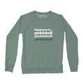 Women's Pickleball Triple Crew Sweatshirt, Sage-0