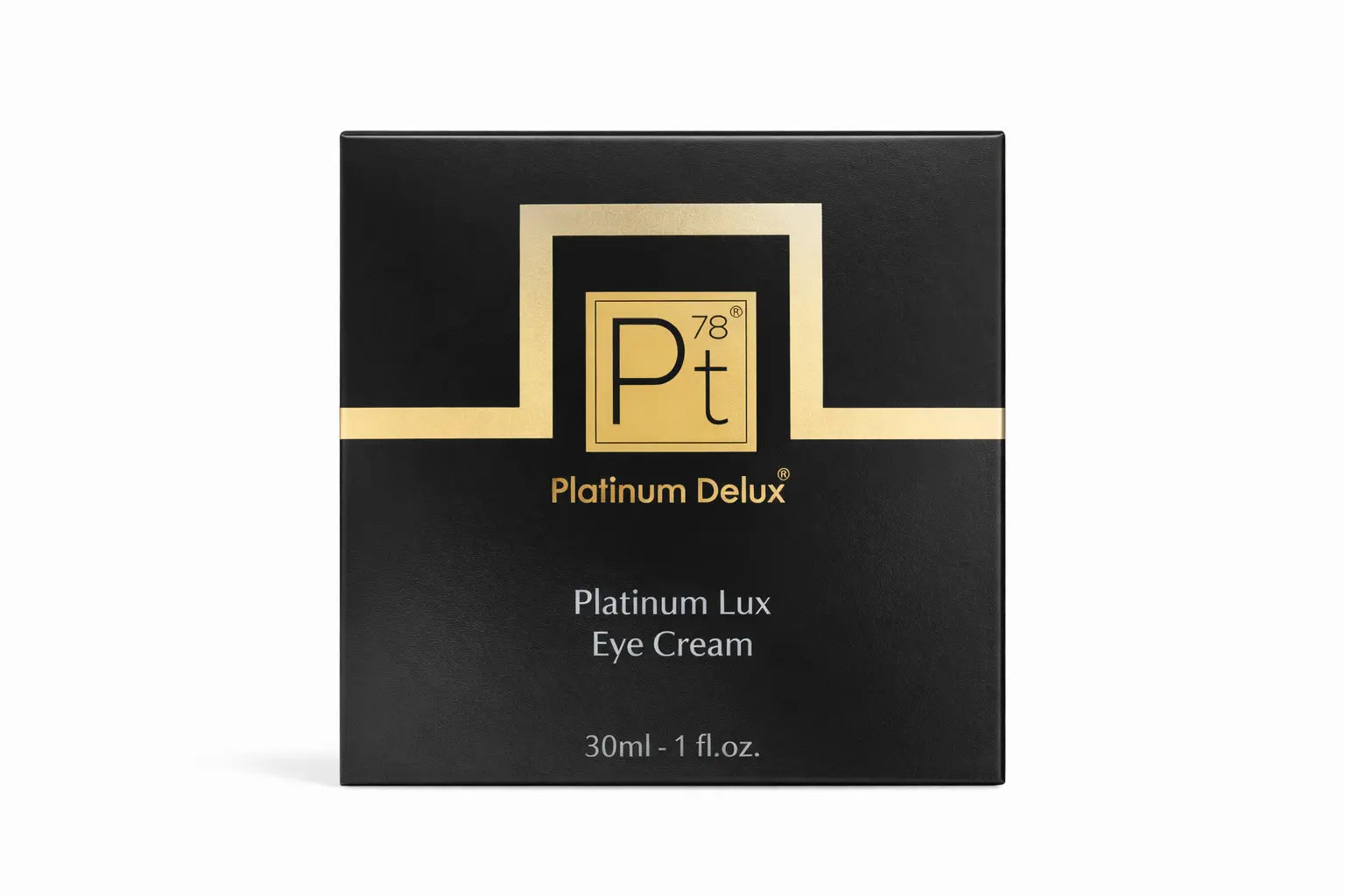 Platinum Lux anti-aging retinol eye cream jar for reducing fine lines and dark circles. — view 4