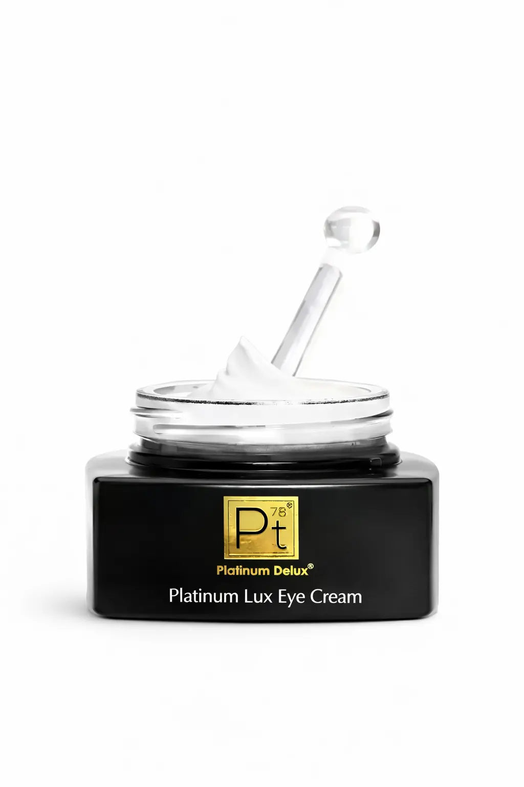 Platinum Lux anti-aging retinol eye cream jar for reducing fine lines and dark circles. — view 2