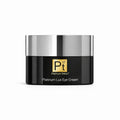 Platinum Lux anti-aging retinol eye cream jar for reducing fine lines and dark circles.