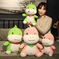 Soft plush dinosaur toy stuffed animal featuring a huggable design for children and nursery decor