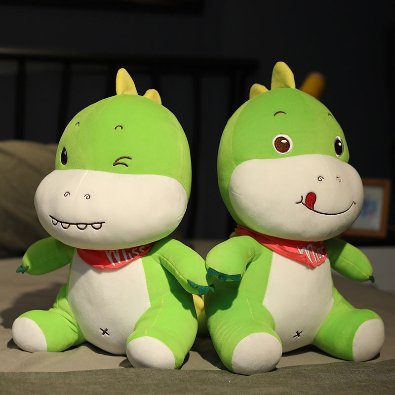 Soft plush dinosaur toy stuffed animal featuring a huggable design for children and nursery decor — view 3