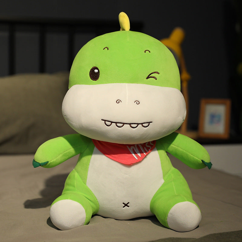 Soft plush dinosaur toy stuffed animal featuring a huggable design for children and nursery decor — view 4