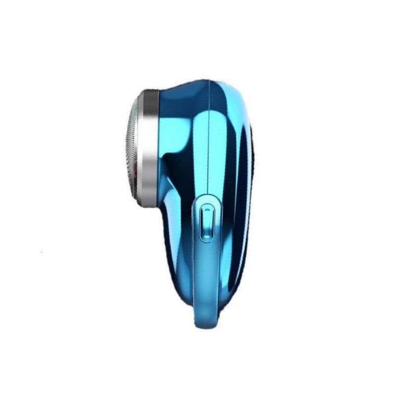 Pocket size electric razor in aluminum alloy for mens grooming and travel shaving needs — view 2