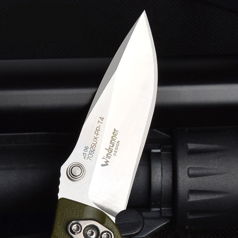 WAUTTON outdoor pocket knife in stainless steel with multi-tool handle and pocket clip — view 3