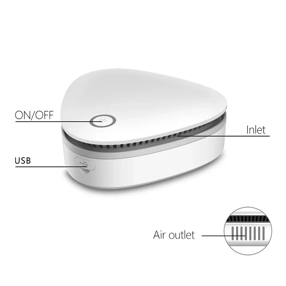 Compact portable ozone generator and air purifier device for refrigerators closets and cars — view 4