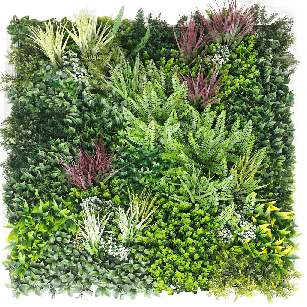 Urban Greenery Artificial Vertical Garden Green Wall Panel 40×40in 11 SQ FT – UV Resistant – Commercial Grade-0