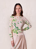 Printed Sweater-Spring Flower-0