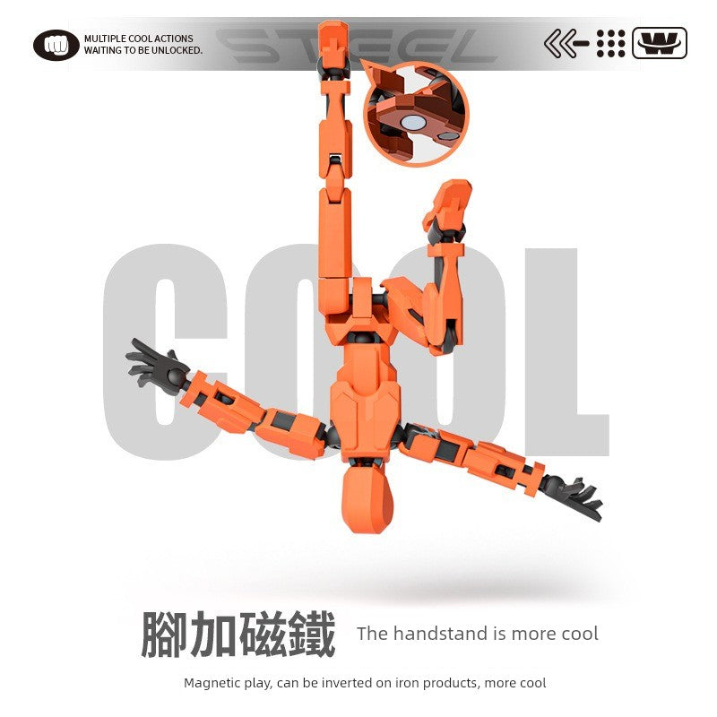 Magnetic Dummy13 action figure with posable joints and sleek modern design for creative kids playtime. — view 2