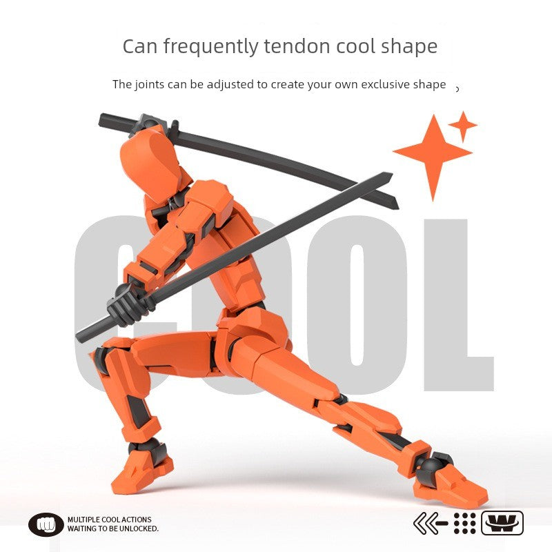 Magnetic Dummy13 action figure with posable joints and sleek modern design for creative kids playtime. — view 3