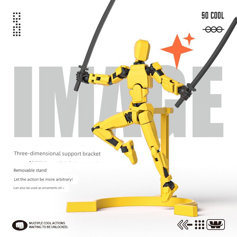 Magnetic Dummy13 action figure with posable joints and sleek modern design for creative kids playtime. — view 4