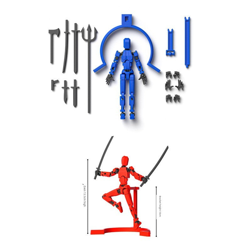 Magnetic Dummy13 action figure with posable joints and sleek modern design for creative kids playtime. — view 5