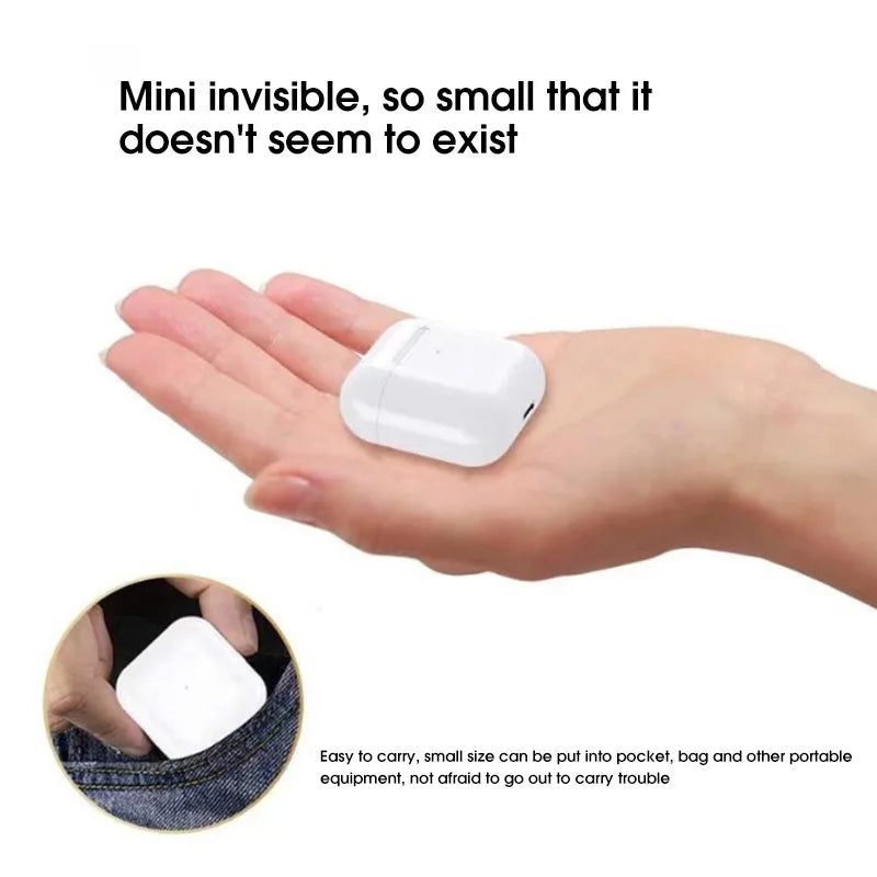 White NNEOBA wireless waterproof earbuds featuring semi-open earcups and intuitive control buttons — view 4