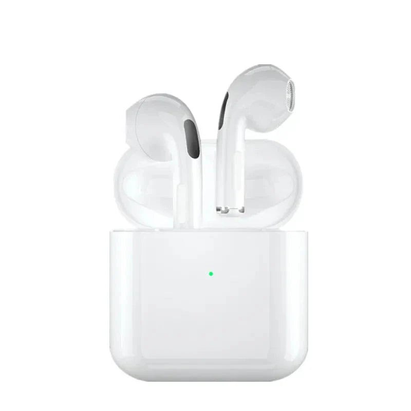 Wireless in-ear waterproof Bluetooth headphones with a portable USB charging case