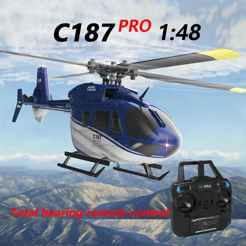 Pro EC-135 4CH remote control helicopter with carbon fiber frame and 4 channel transmitter