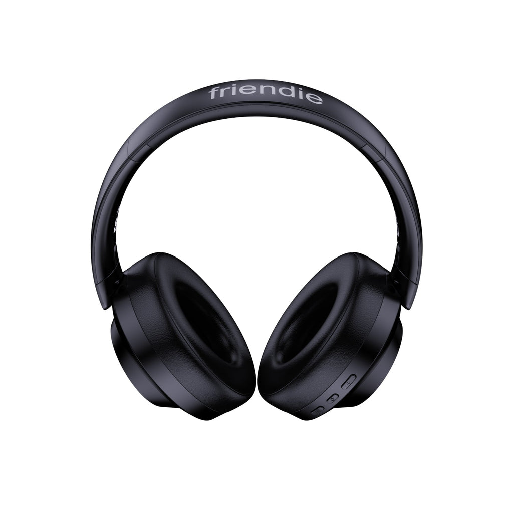 Matte onyx black active noise cancelling over ear wireless headphones with foldable design. — view 5