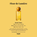 Fleur de Lumiere women's eau de parfum 50ml glass bottle, radiant floral fragrance.