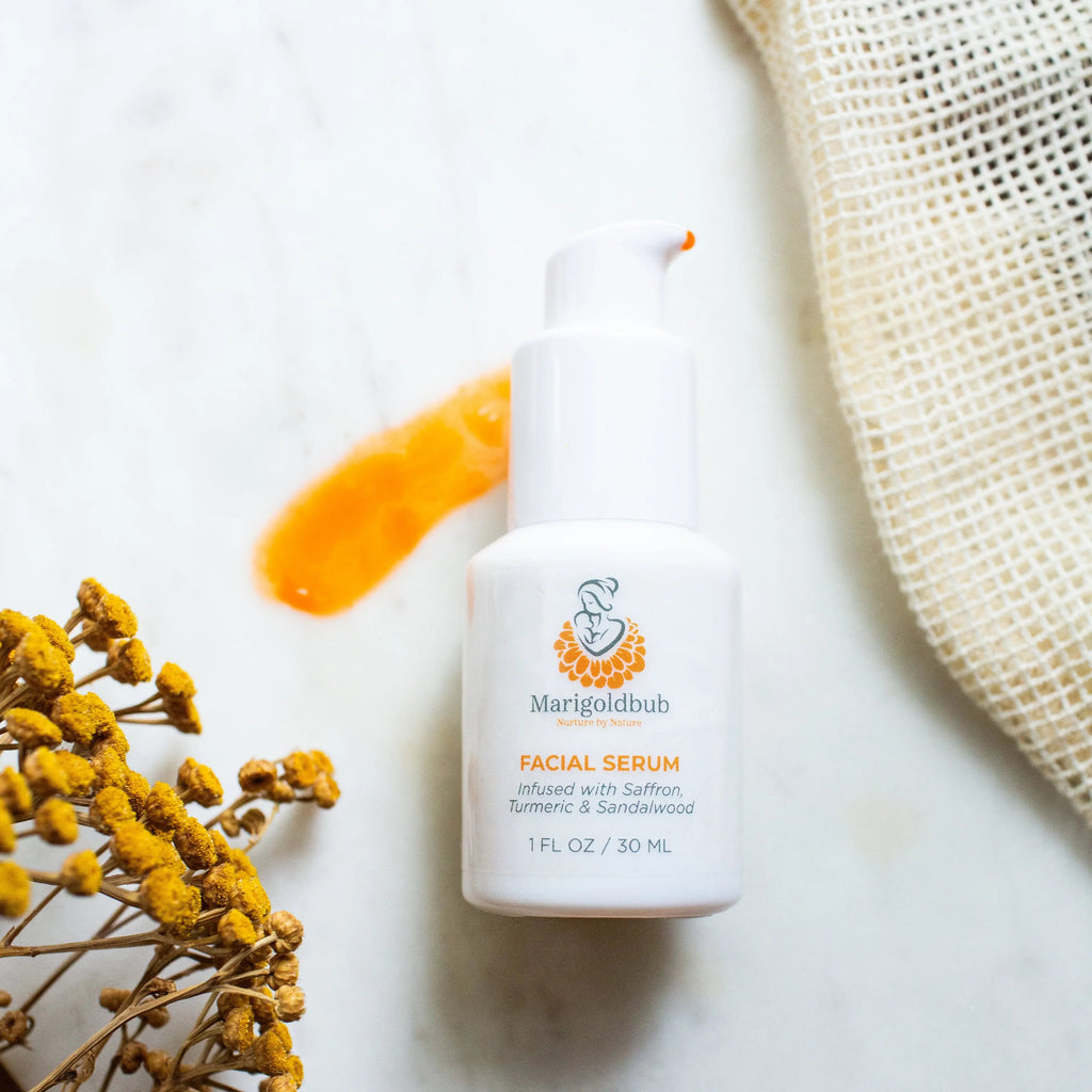 Illuminating face serum bottle with natural brightening Ayurvedic botanical ingredients for a healthy radiant glow — view 2
