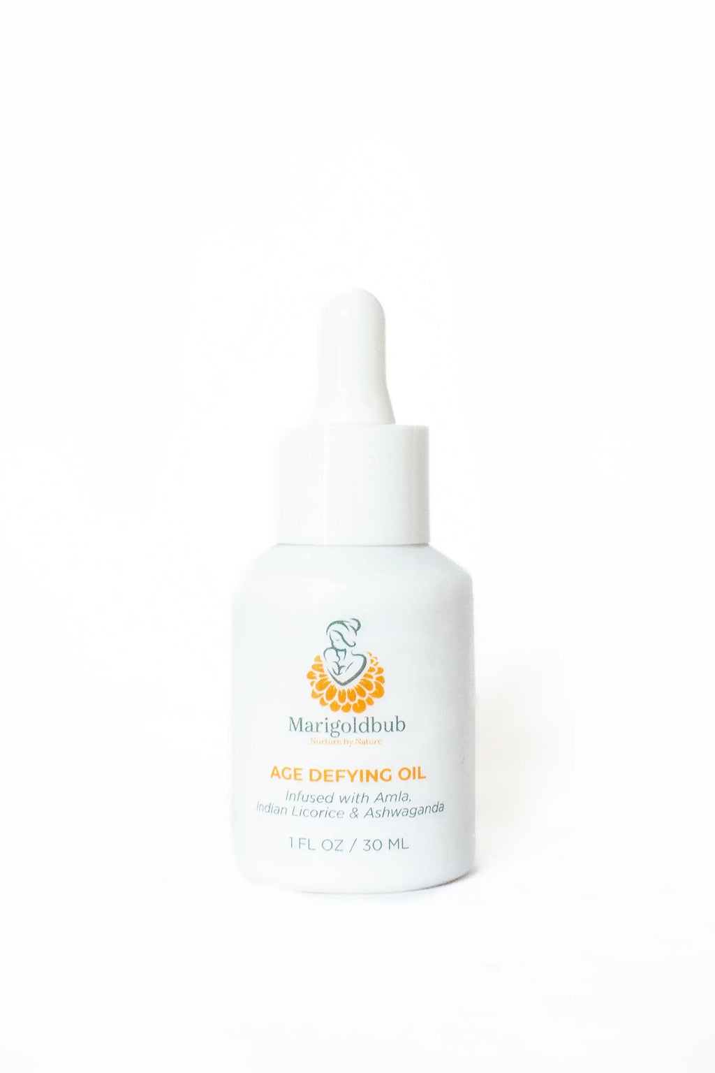Age Defying Face Oil in a premium eco-friendly glass bottle with an easy application dropper. — view 5