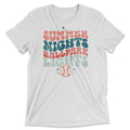 Summer Nights Ballpark Lights (Baseball) Tee-0