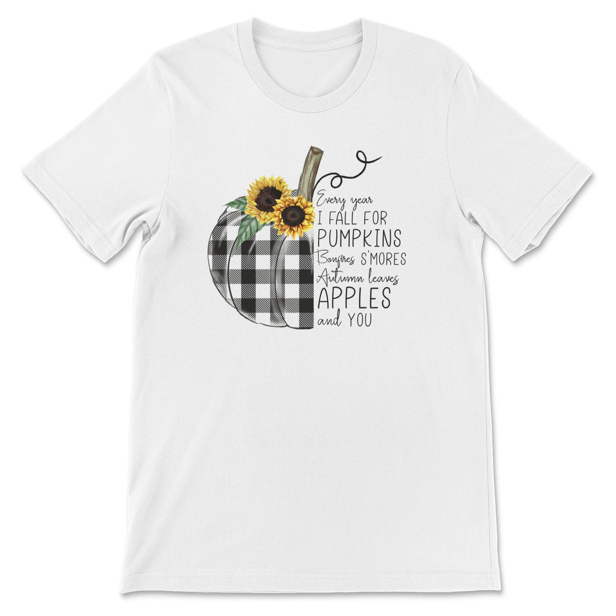 Every Year I Fall For Pumpkins Tee-0