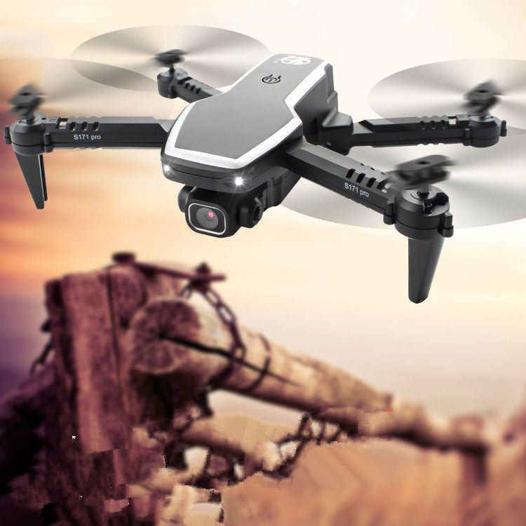 Professional 4K mini drone with dual cameras and remote control next to travel storage bag — view 5