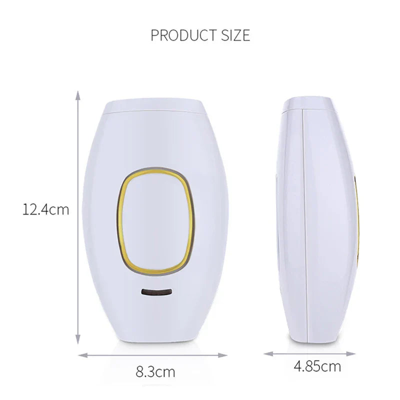 Professional IPL laser hair removal handset in white for permanent smooth skin and painless grooming — view 2