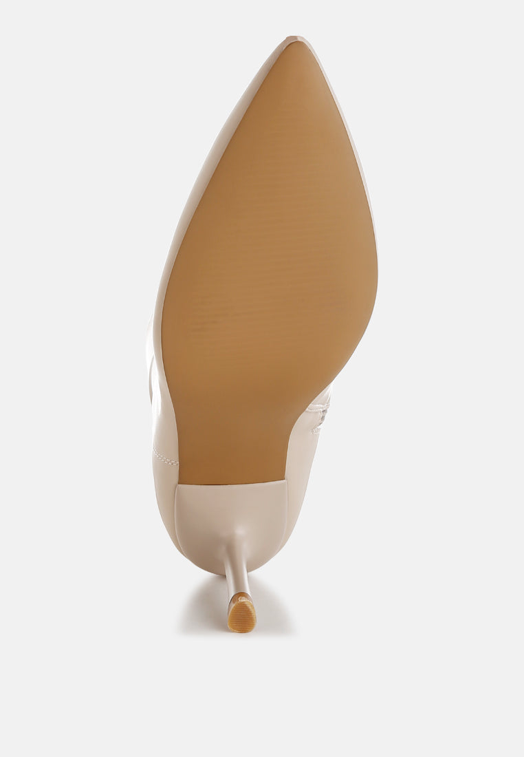 Pumila Stiletto Heel Sock Boots-4