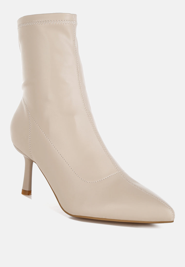 Pumila Stiletto Heel Sock Boots-1