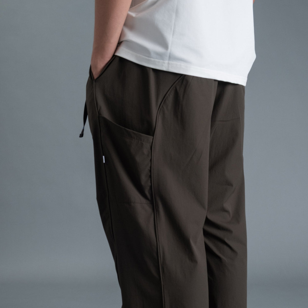 Panel Pants / Nylon - Green-2
