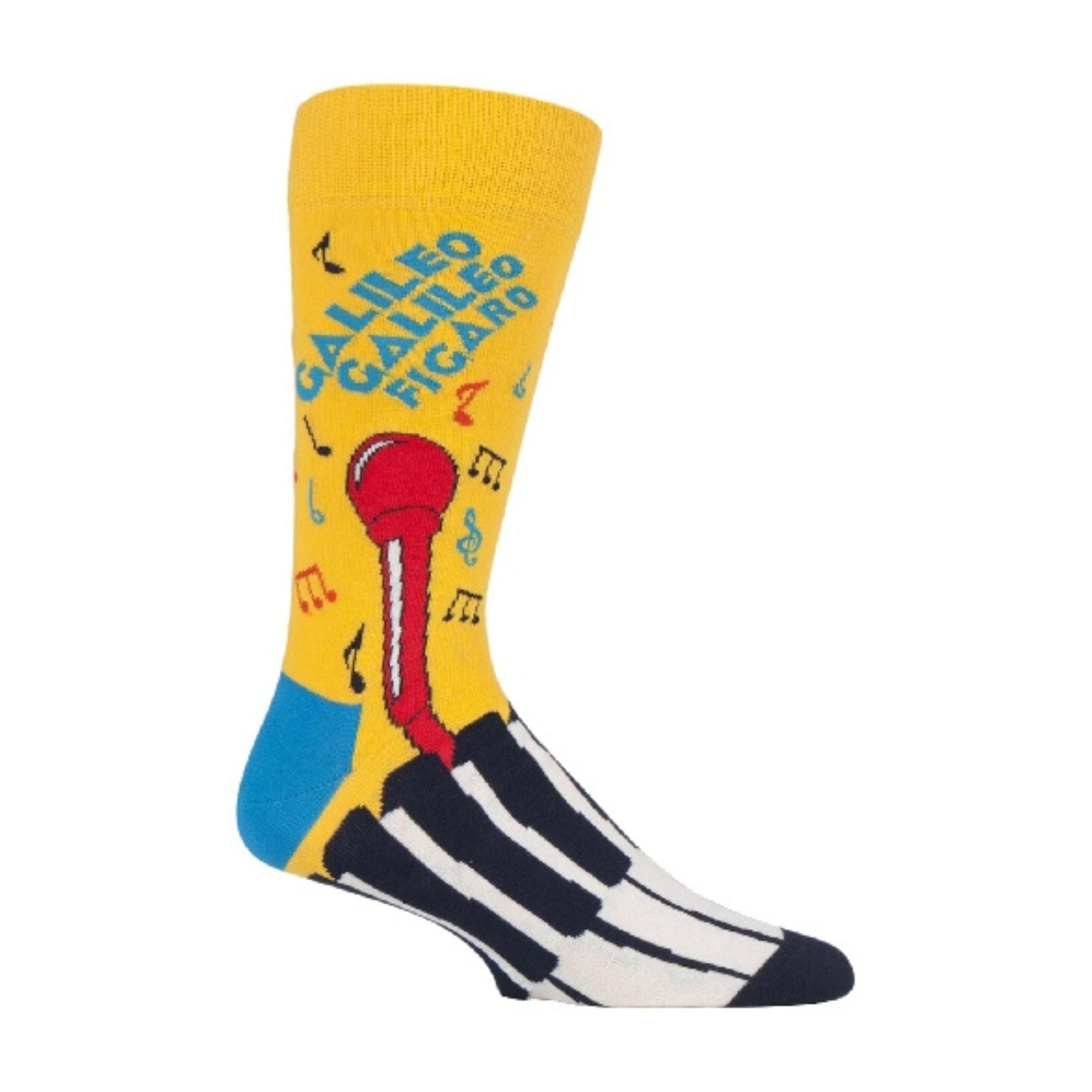 Mens official licensed Queen novelty crew socks in colourful combed cotton blend — view 5