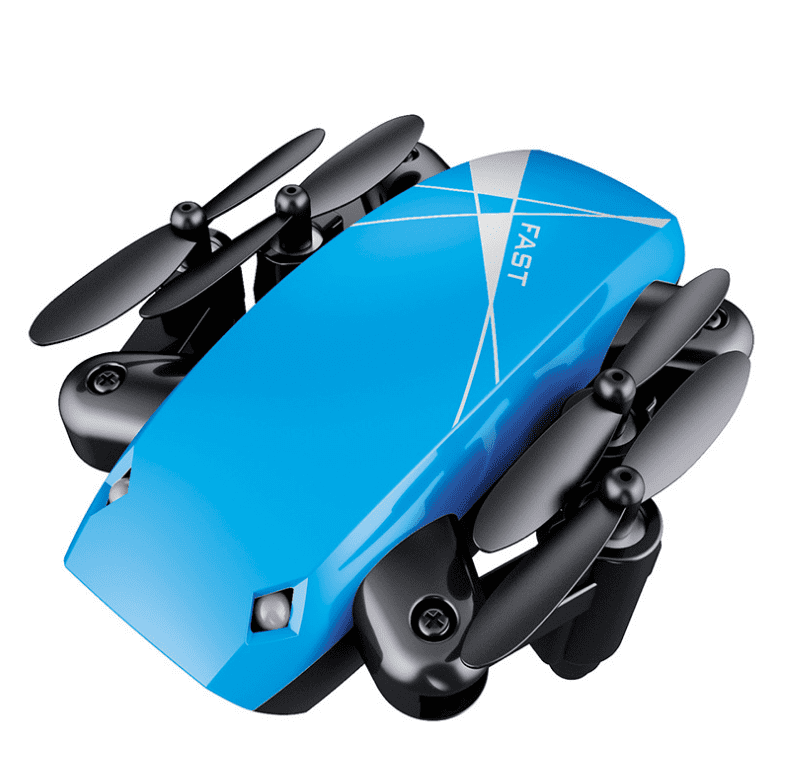 Micro foldable quadcopter drone with WiFi camera and smartphone remote control clip — view 3