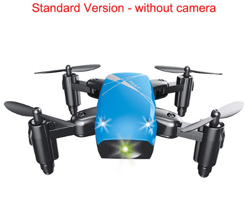 Micro foldable quadcopter drone with WiFi camera and smartphone remote control clip — view 5