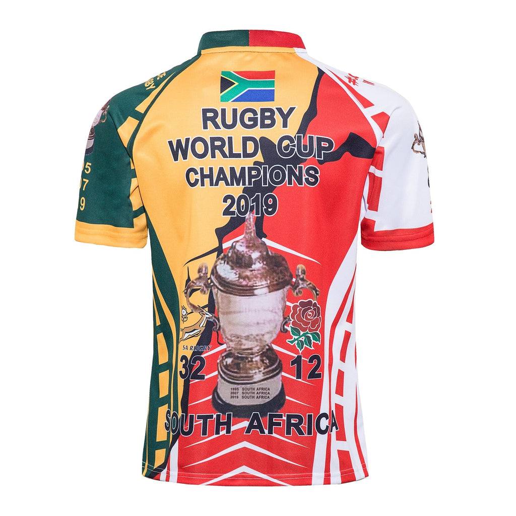 Men's RWC Champions short sleeve rugby jersey in breathable polyester fabric — view 3