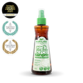 Bottle of Rock’n’Repel organic plant-based kids hairspray for medium hold and daily hair protection
