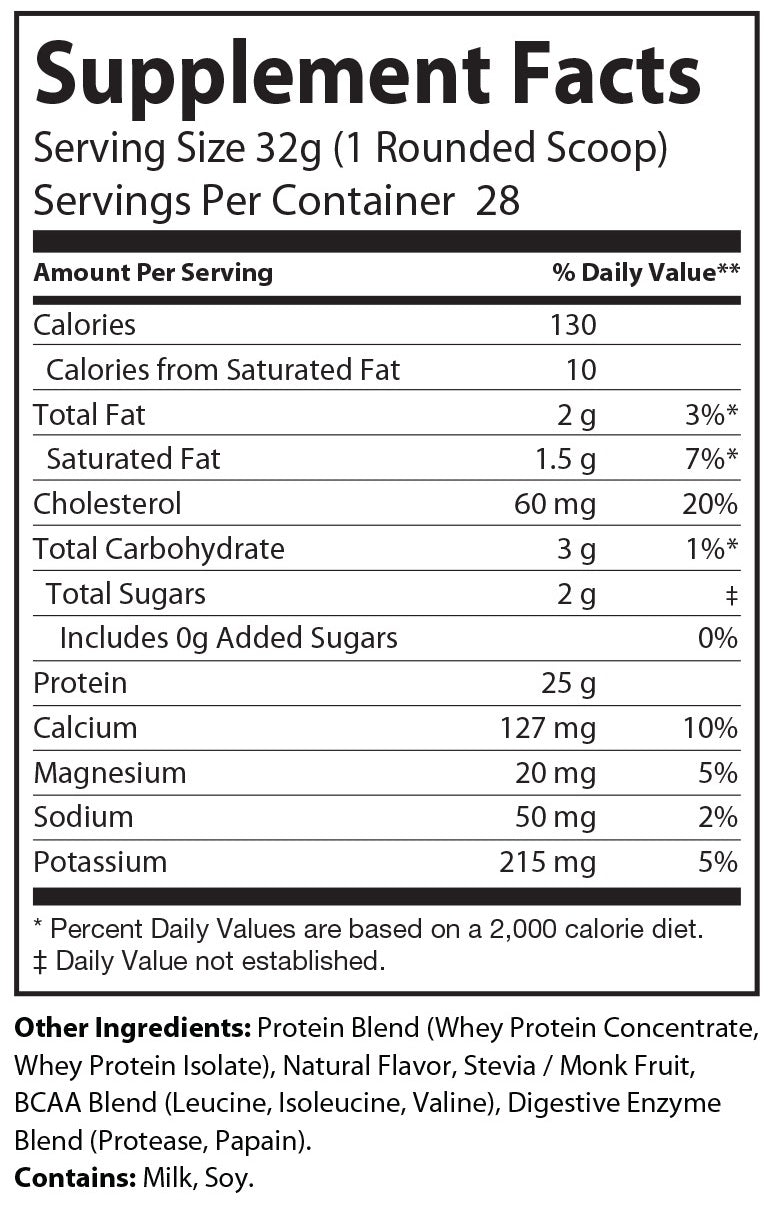 Absolute Whey protein powder tub featuring clean nutrition formula for muscle recovery and growth — view 8