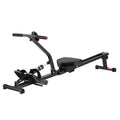Everfit hydraulic rowing machine with steel glide rail and digital LCD monitor for home gyms